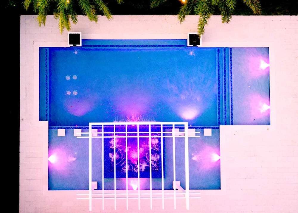 Fountain Blue Pools by Night  (14a)